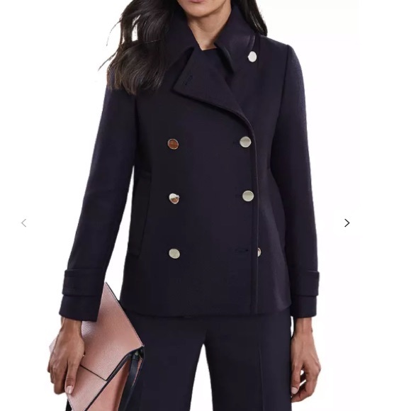 Reiss Jackets & Blazers - Reiss Becall-Starter Navy Pea Coat Size 2